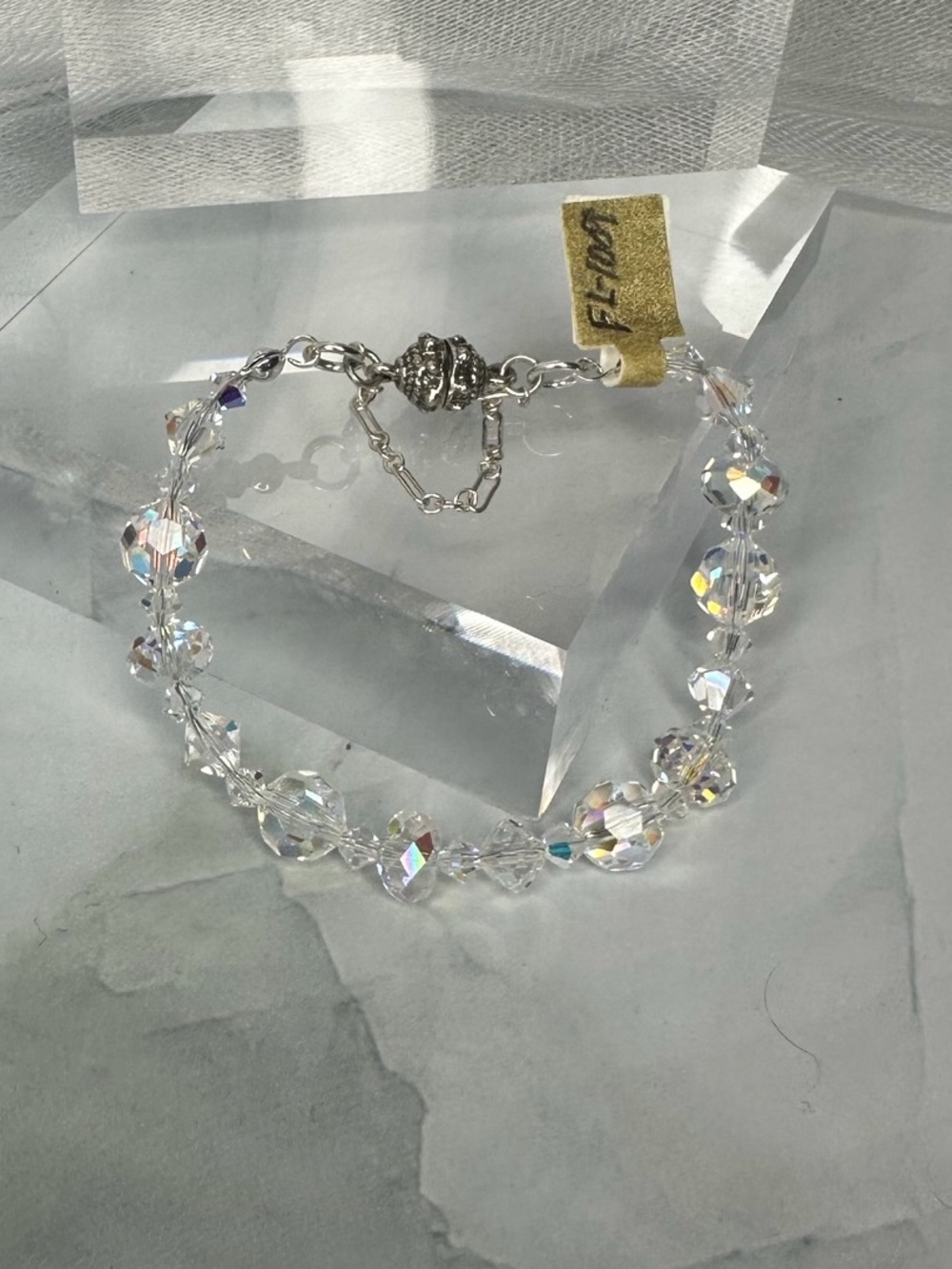 Artisan Bracelet With Swarovski Crystal Beads AB (FL1009)
